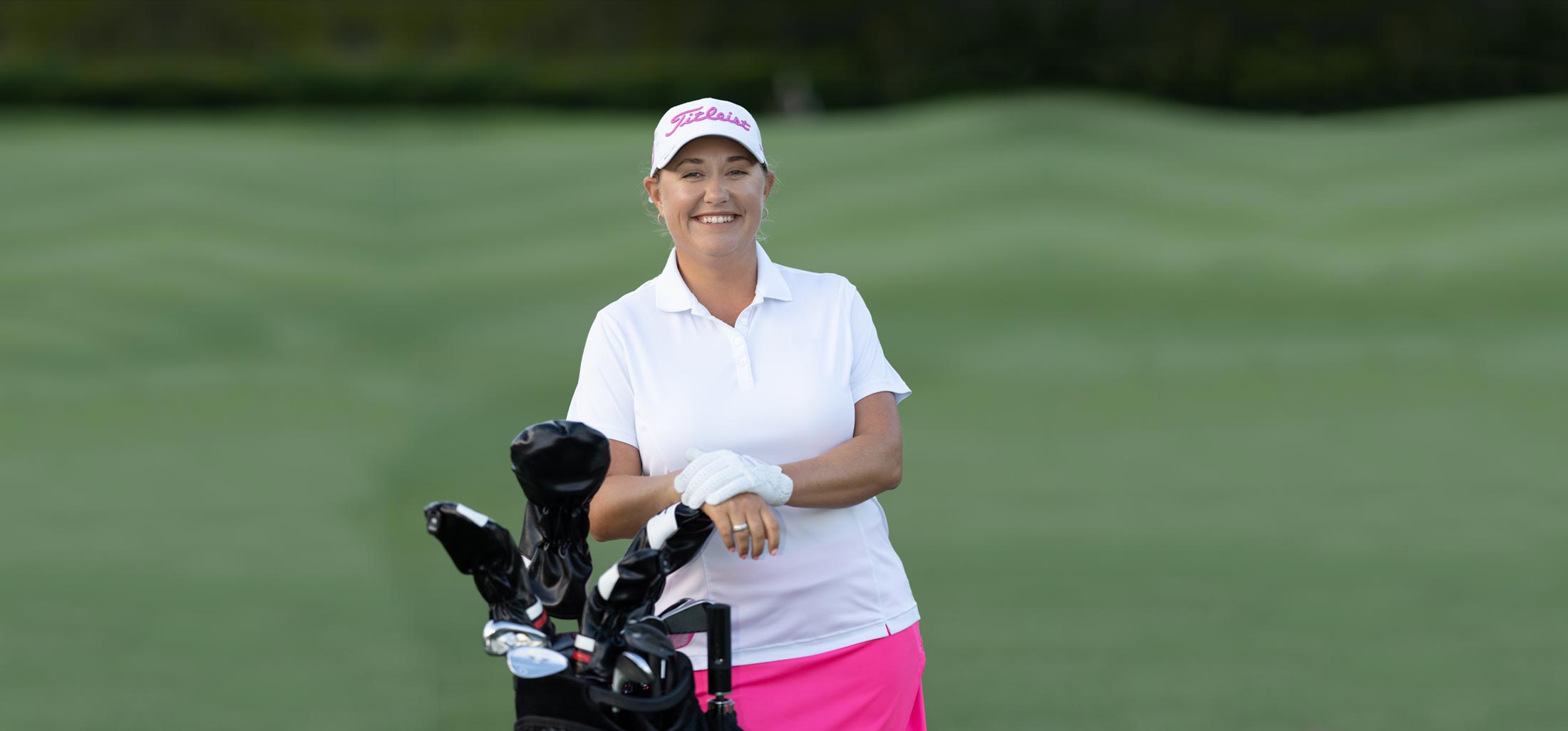 Jennifer Hudson on golf course